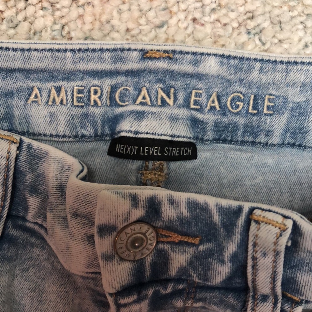 American eagle ne(x)t level stretch curvy super hi-rise leggings distressed - Picture 6 of 9
